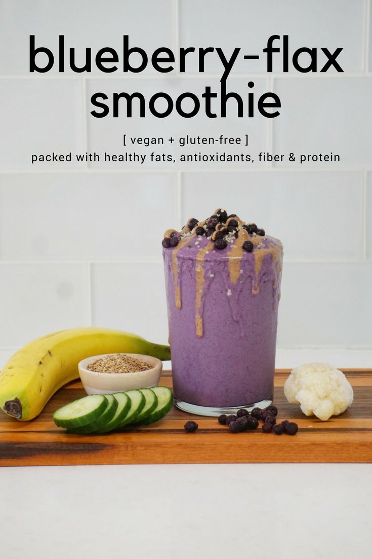 Hidden Veggies, Creamy Taste: The Blueberry Flax Superfood Smoothie